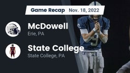 Recap: McDowell  vs. State College  2022