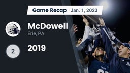 Recap: McDowell  vs. 2019 2023