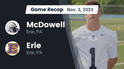 Recap: McDowell  vs. Erie  2023