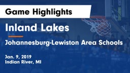 Inland Lakes  vs Johannesburg-Lewiston Area Schools Game Highlights - Jan. 9, 2019