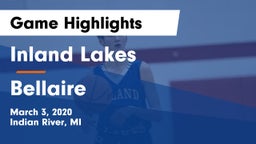 Inland Lakes  vs Bellaire  Game Highlights - March 3, 2020