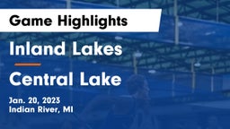 Inland Lakes  vs Central Lake Game Highlights - Jan. 20, 2023