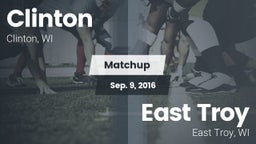 Matchup: Clinton vs. East Troy  2016