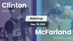 Matchup: Clinton vs. McFarland  2016