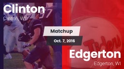 Matchup: Clinton vs. Edgerton  2016