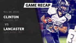 Recap: Clinton  vs. Lancaster  2016