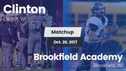 Matchup: Clinton vs. Brookfield Academy  2017