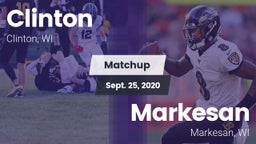 Matchup: Clinton vs. Markesan  2020