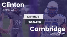 Matchup: Clinton vs. Cambridge  2020