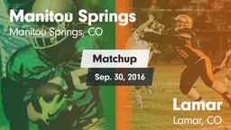 Matchup: Manitou Springs vs. Lamar  2016