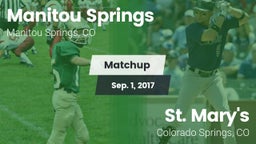 Matchup: Manitou Springs vs. St. Mary's  2017