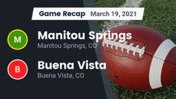 Recap: Manitou Springs  vs. Buena Vista  2021