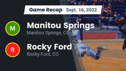 Recap: Manitou Springs  vs. Rocky Ford  2022