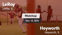 Matchup: LeRoy vs. Heyworth  2016