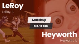 Matchup: LeRoy vs. Heyworth  2017