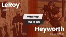 Matchup: LeRoy vs. Heyworth  2018