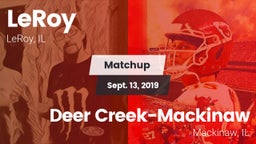 Matchup: LeRoy vs. Deer Creek-Mackinaw  2019
