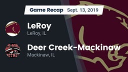 Recap: LeRoy  vs. Deer Creek-Mackinaw  2019
