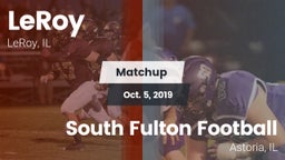 Matchup: LeRoy vs. South Fulton Football 2019