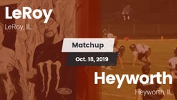 Matchup: LeRoy vs. Heyworth  2019