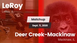 Matchup: LeRoy vs. Deer Creek-Mackinaw  2020
