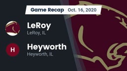 Recap: LeRoy  vs. Heyworth  2020