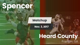 Matchup: Spencer vs. Heard County  2017