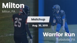 Matchup: Milton vs. Warrior Run  2019