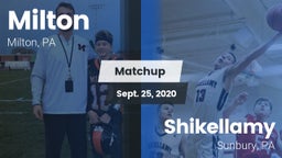 Matchup: Milton vs. Shikellamy  2020