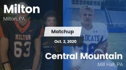 Matchup: Milton vs. Central Mountain  2020