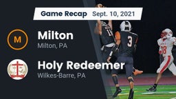 Recap: Milton  vs. Holy Redeemer  2021