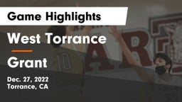 West Torrance  vs Grant  Game Highlights - Dec. 27, 2022