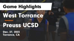West Torrance  vs Preuss UCSD Game Highlights - Dec. 27, 2023