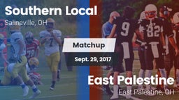 Matchup: SLHS vs. East Palestine  2017