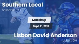 Matchup: SLHS vs. Lisbon David Anderson  2018