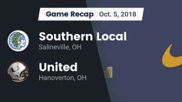 Recap: Southern Local  vs. United  2018
