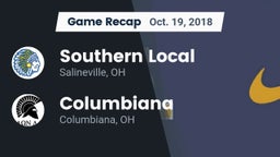 Recap: Southern Local  vs. Columbiana  2018