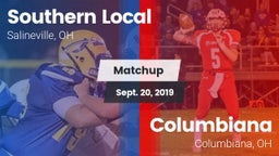 Matchup: SLHS vs. Columbiana  2019