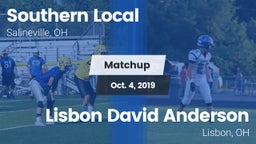 Matchup: SLHS vs. Lisbon David Anderson  2019