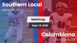 Matchup: SLHS vs. Columbiana  2020