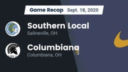 Recap: Southern Local  vs. Columbiana  2020