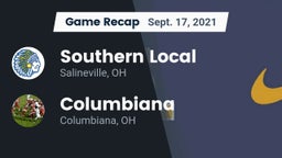 Recap: Southern Local  vs. Columbiana  2021