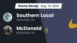 Recap: Southern Local  vs. McDonald  2022