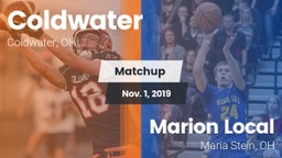 Matchup: Coldwater vs. Marion Local  2019