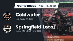 Recap: Coldwater  vs. Springfield Local  2020