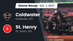 Recap: Coldwater  vs. St. Henry  2021