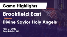 Brookfield East  vs Divine Savior Holy Angels Game Highlights - Jan. 7, 2020