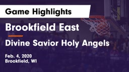 Brookfield East  vs Divine Savior Holy Angels Game Highlights - Feb. 4, 2020