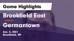 Brookfield East  vs Germantown  Game Highlights - Jan. 5, 2021