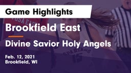 Brookfield East  vs Divine Savior Holy Angels Game Highlights - Feb. 12, 2021